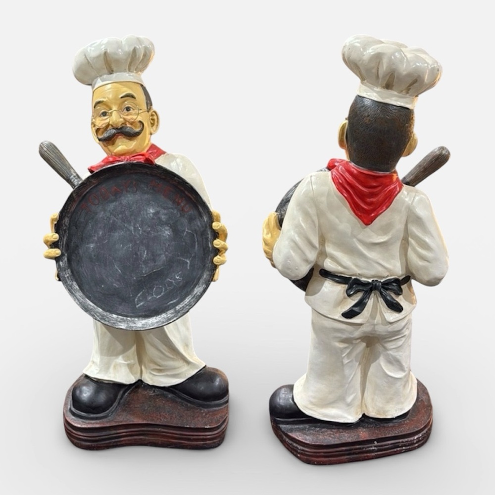Classic Chef Statue “Todays Menu”